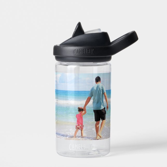 Custom Photo Water Bottle Your Family Photos Dad (Left)