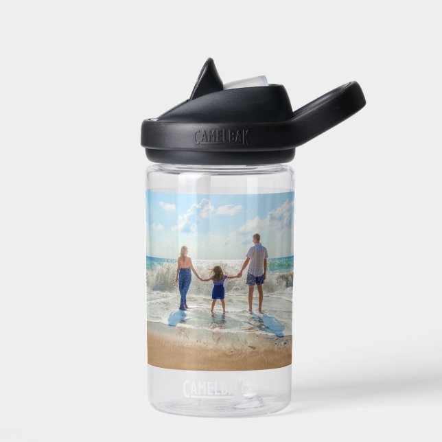 Custom Photo Water Bottle Your Favorite Photos (Left)