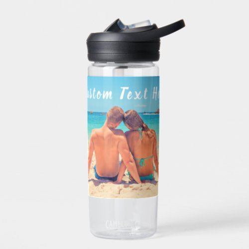 Custom Photo Water Bottle Your Photos and Text