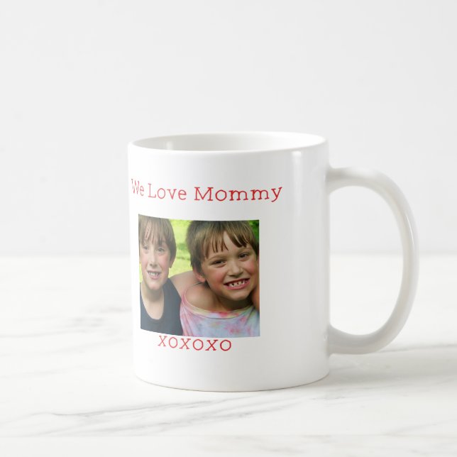 Custom Photo -We love Mommy mugs (Right)