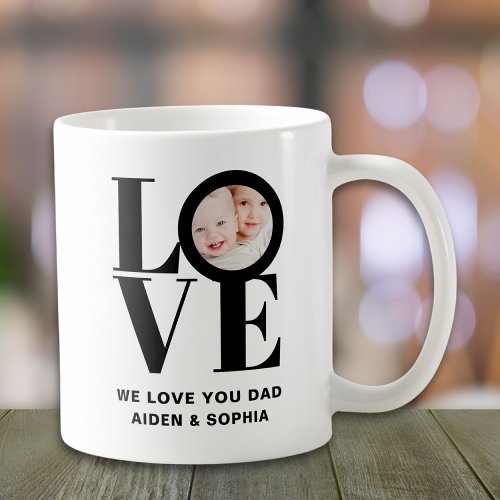 Custom Photo We Love You Dad Fathers Day  Coffee Mug