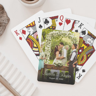 Custom Photo Wedding Anniversary Favor Poker Cards