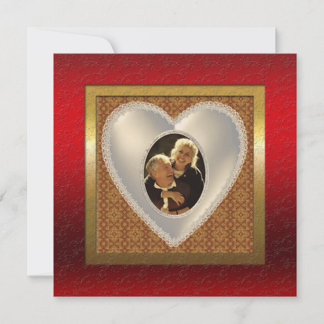 Custom Photo Wedding Anniversary Party Invitation (Front)