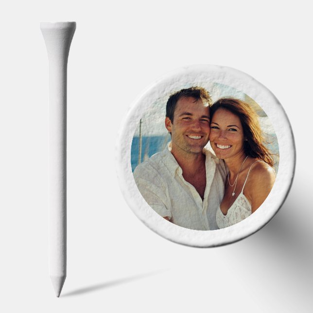 Custom Photo Wedding Birthday Anniversary Golf Tees (Combo)
