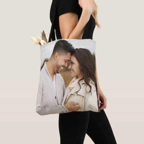 Custom Photo Wedding Bridal Personalized  Tote Bag