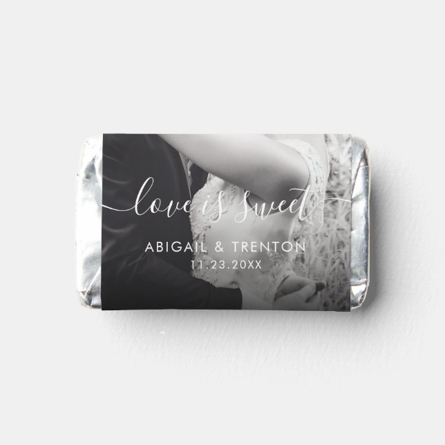 Custom Photo Wedding Candy Favor (Back)