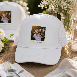 Custom Photo Wedding Engagement Party Retro Fun Trucker Hat