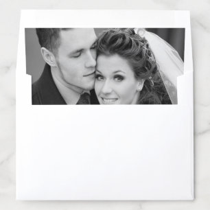 Custom Photo Wedding Envelope Liner