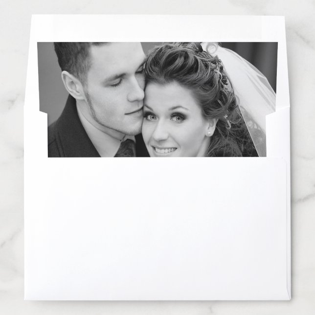 Custom Photo Wedding Envelope Liner (In Envelope)
