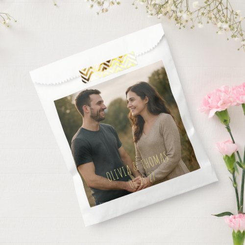 Custom Photo Wedding Favor Bag
