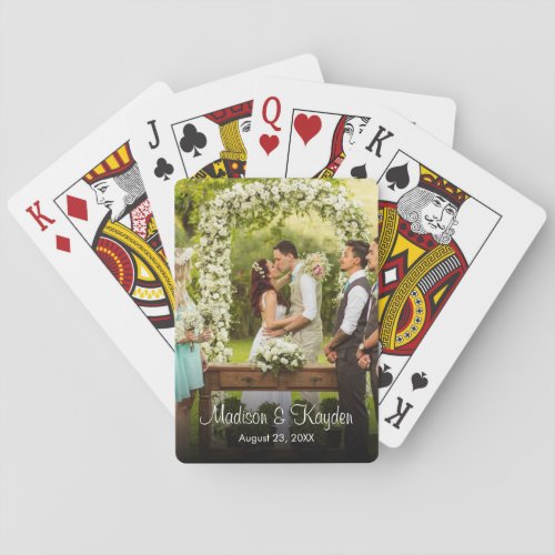 Custom Photo Wedding Favor Playing Cards