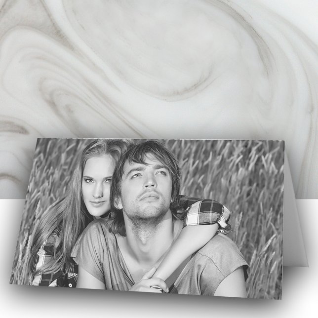 Custom Photo Wedding Folded Place Cards (Creator Uploaded)