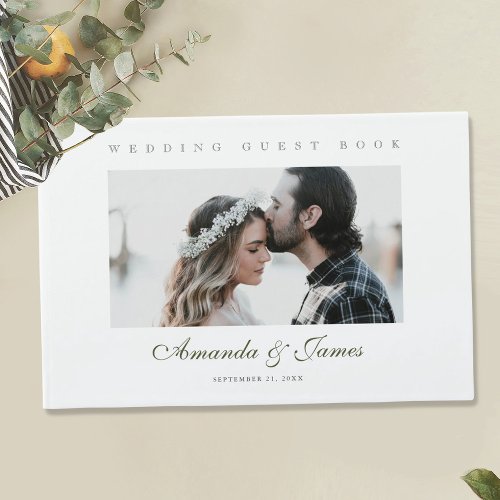 Custom Photo Wedding Guest Book