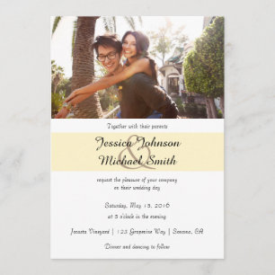 Custom Photo Wedding Invitation