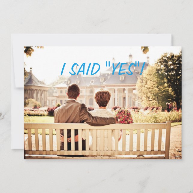 Custom Photo Wedding Invite (Front)