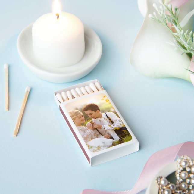 Custom photo wedding matchboxes (Insitu)