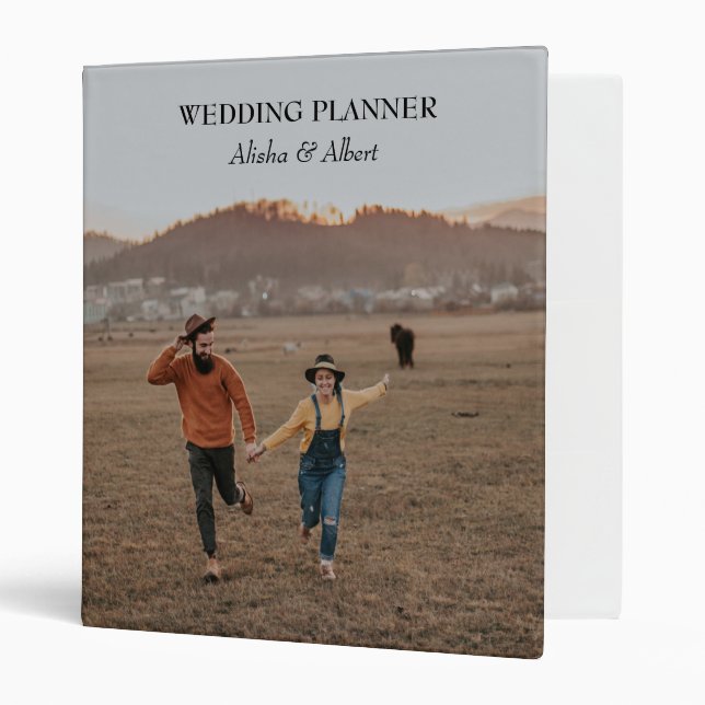 Custom Photo Wedding Planner Binder / Album (Front/Inside)