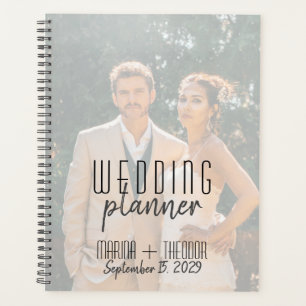Custom Photo Wedding Planner Notebook