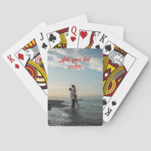 custom photo Wedding  Poker Cards