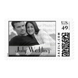 Custom Photo Wedding Postage July Wedding