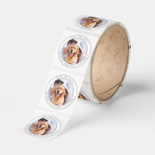 Custom Photo Wedding Save The Date Classic Round Sticker