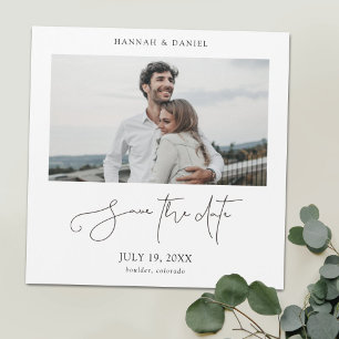 Custom Photo Wedding Save the Date Magnet