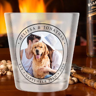 Custom Photo Wedding Shot Glass