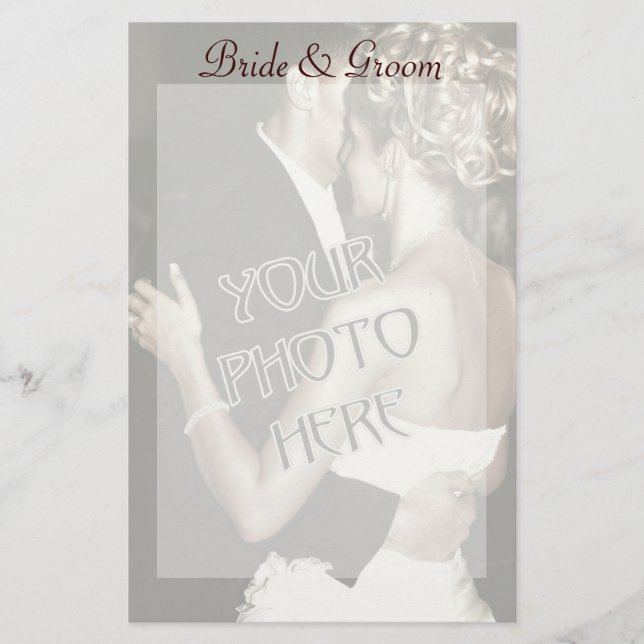 Custom  Photo Wedding  Stationery (Front)