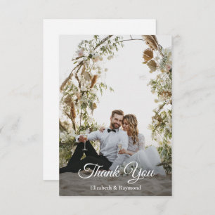 Custom Photo Wedding Thank You Card