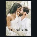 Custom Photo Wedding Thank You Magnet<br><div class="desc">Introducing the perfect way to express your gratitude to your wedding guests with our Custom Photo Wedding Thank You Magnet! This beautifully designed magnet features a wedding photo template where you can easily upload your favorite wedding photo to personalize it. It also includes elegant “Thank You” typography that conveys your...</div>