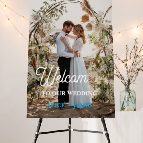 Custom Photo Wedding Welcome 2024 Foam Board