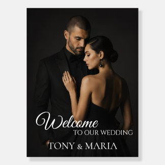 Custom Photo wedding Welcome Foam Board
