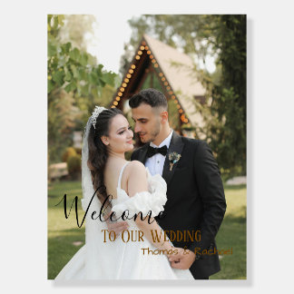 Custom Photo Wedding Welcome Foam Board