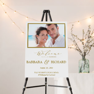 Custom Photo Wedding Welcome  Foam Board