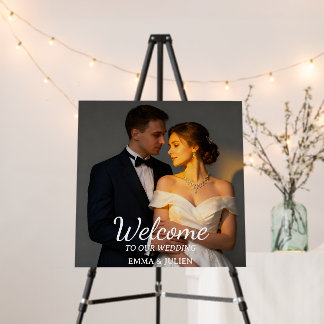 Custom Photo Wedding Welcome Foam Board Sign