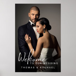 Custom Photo Wedding Welcome Poster