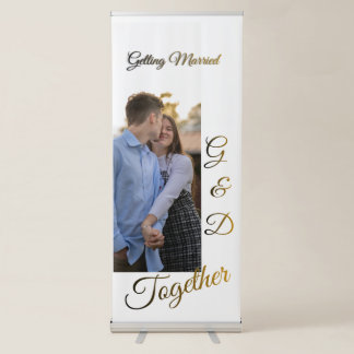 Custom Photo Wedding Welcome Roll-Up Banner | Tog
