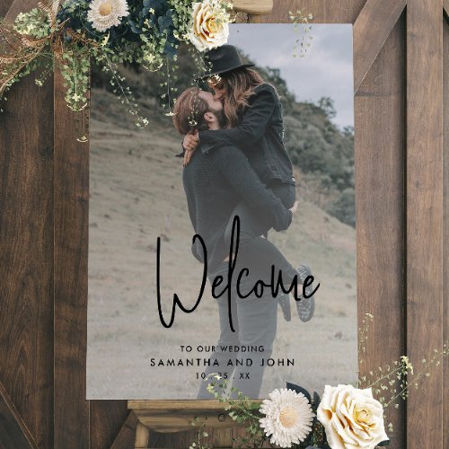 Custom Photo Wedding Welcome Sign