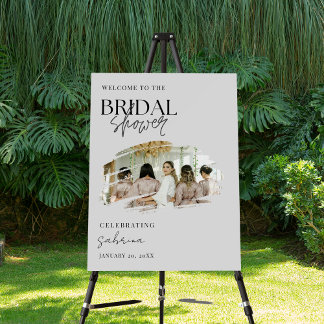 Custom Photo Welcome To The Bridal Shower Foam Board