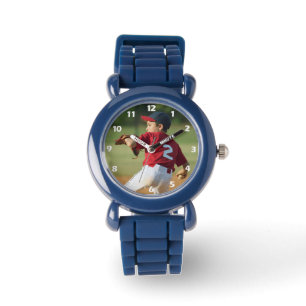 Custom Photo White Numbers Watch