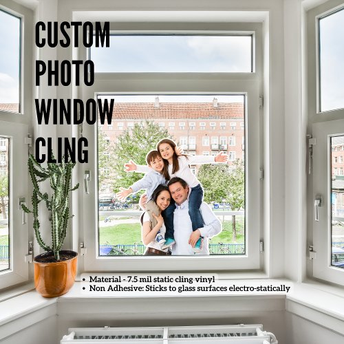 Custom Photo Window Cling