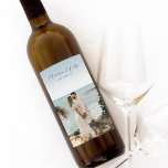 Custom Photo Wine Bottle Label Birthday Wedding<br><div class="desc">Looking for a unique and special way to celebrate life's most cherished moments? Our personalized photo wine labels are the perfect addition to any special occasion - be it your wedding day, engagement, first time homeownership, the birth of a baby, birthday, retirement, and more. Add your own personal touch to...</div>