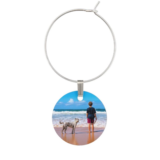 Custom Photo Wine Charm with Your Favorite Photos (First Charm)