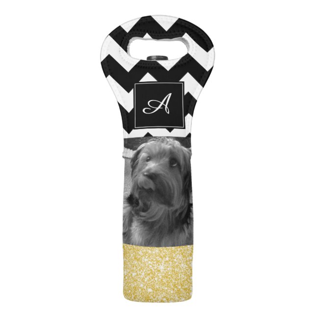 Custom Photo Wine Tote (Back)