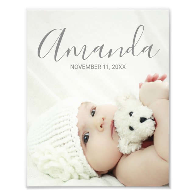 Custom Photo with Custom Name and Text (Front)