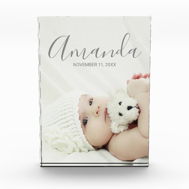 Custom Photo with Custom Name and Text (Front)