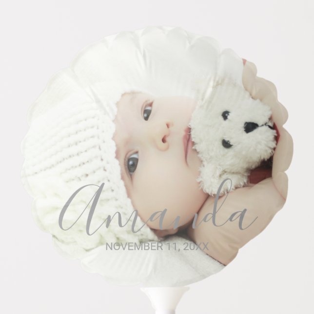 Custom Photo with Custom Name and Text Balloon (Front)