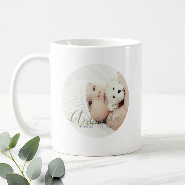 Custom Photo with Custom Name and Text Coffee Mug (Creator Uploaded)