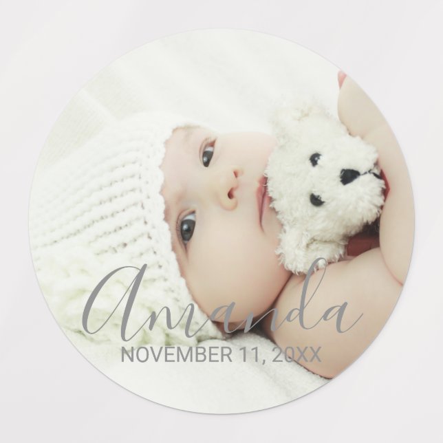 Custom Photo with Custom Name and Text Labels (Design 1)