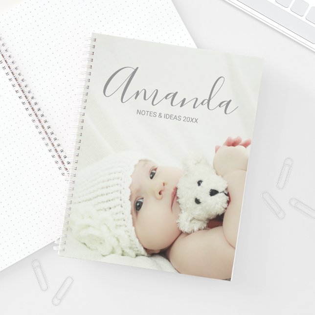 Custom Photo with Custom Name and Text Notebook (Creator Uploaded)